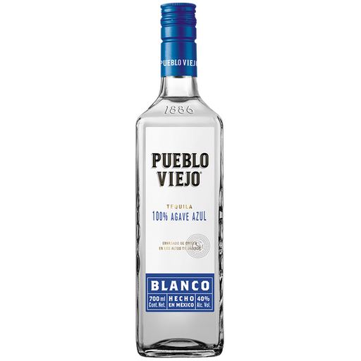 Tequila Pueblo Viejo Blanco 700 Ml