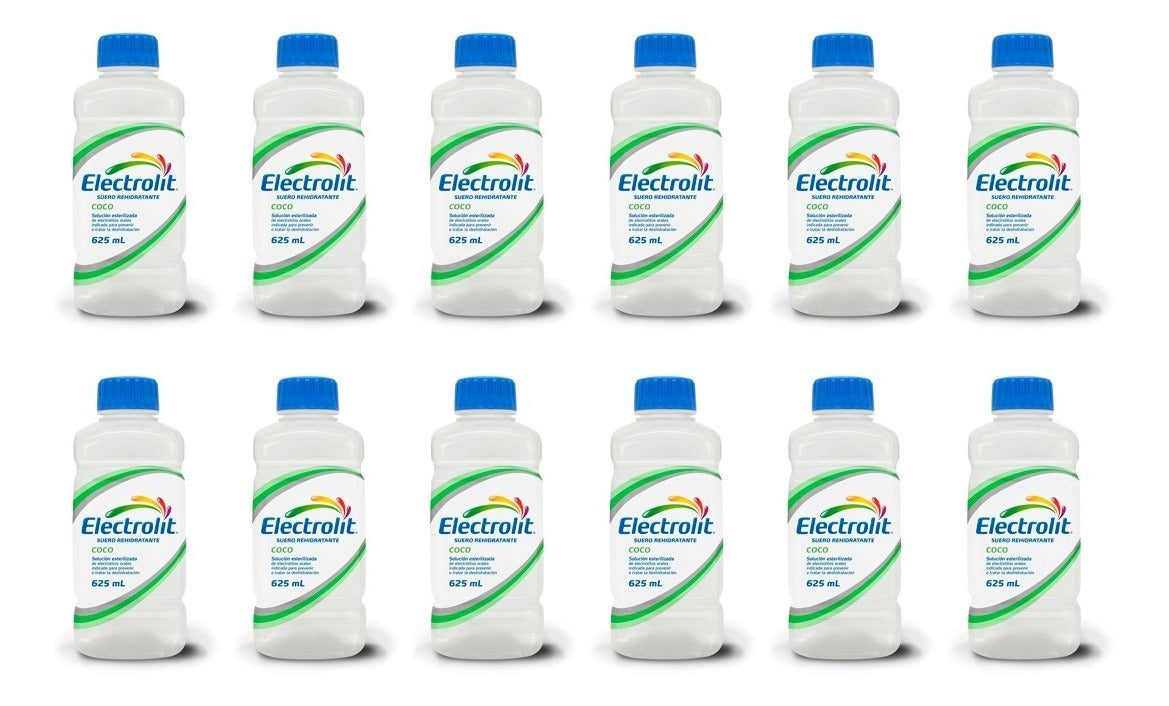 Electrolit Suero 12 Pack Caja Bebida Coco 12x 625 Ml