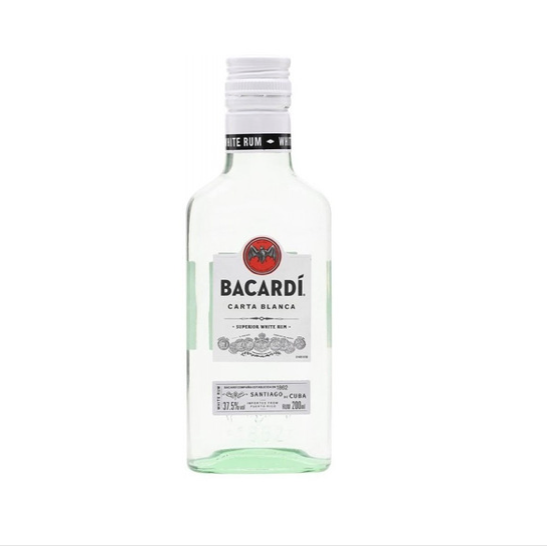 Ron Bacardi Carta Blanca 200 Ml