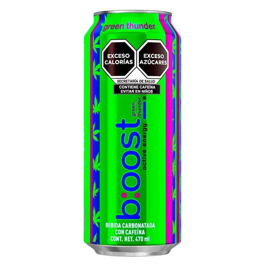 Bebida Boost Active Green Thunder 470 Ml