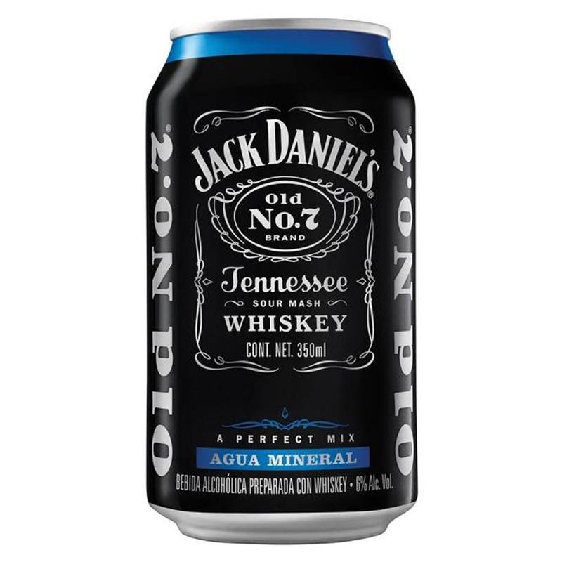 Bebida Preparada Jack Daniels/Agua Mineral Lata 350 Ml
