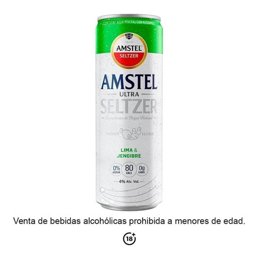 Bebida Preparada Amstel Vitra Lima Jengibre 355 Ml